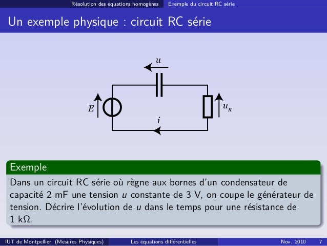 exemple de circuit rc