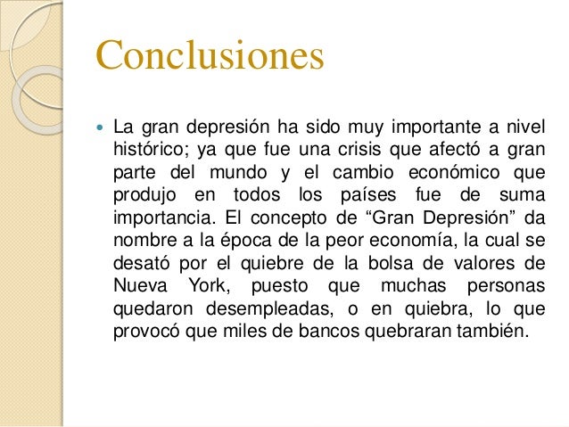 La Gran Depresión