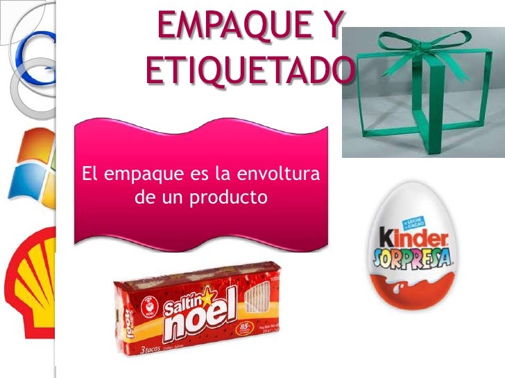 Marca, empaque, etiquetado y otras características