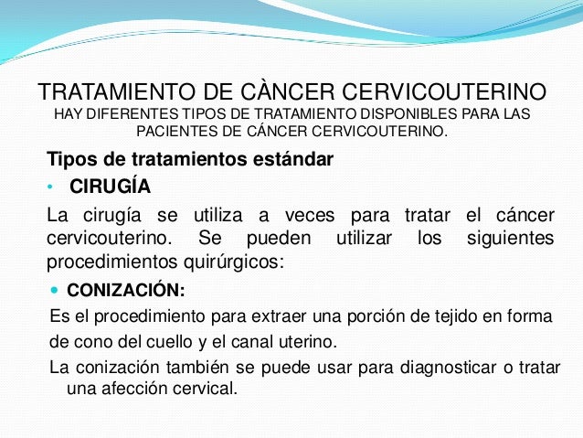 Tratamiento De Cancer Cervicouterino