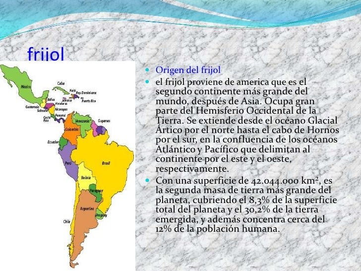 De Donde Es Originario El Frijol