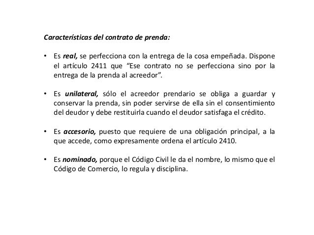 Contrato de prenda