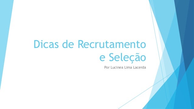 Artigo recrutamento e selecao