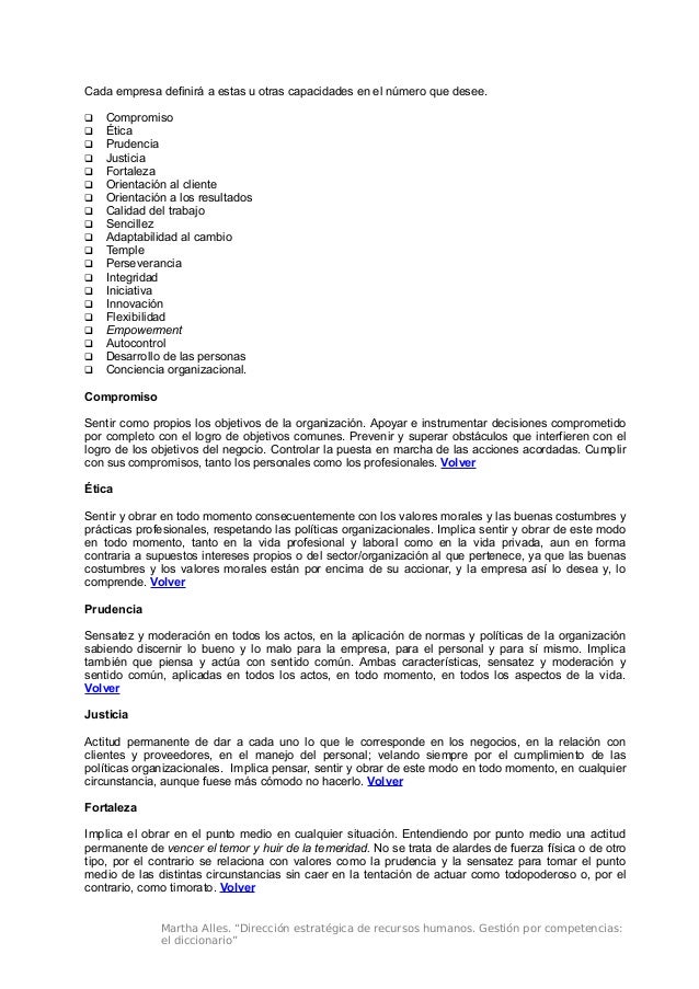 diccionario competencias cardinales