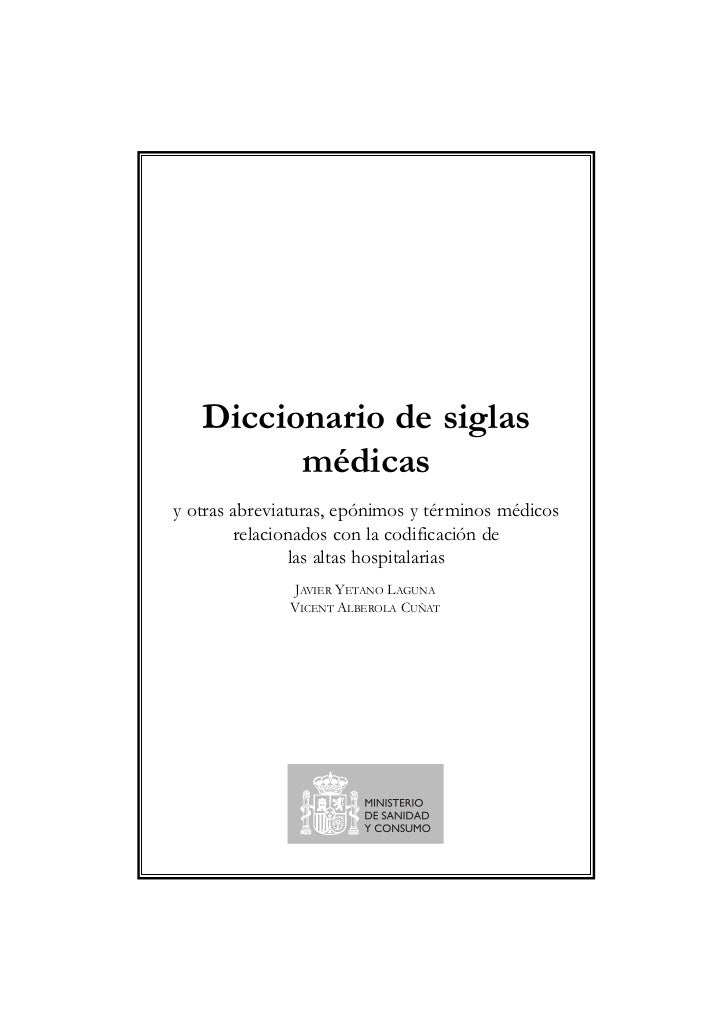 Terminologia medica diccionario