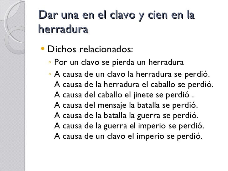 Dichos y refranes 1