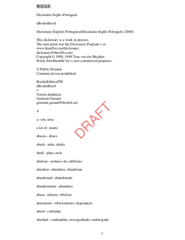 DICCIONARIO PORTUGUES INGLES ON LINE diccionario portugues ingles on line: