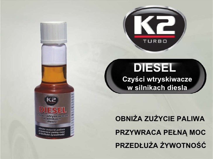 K2 Diesel preparat do czyszczenia wtrysków w silnikach diesla