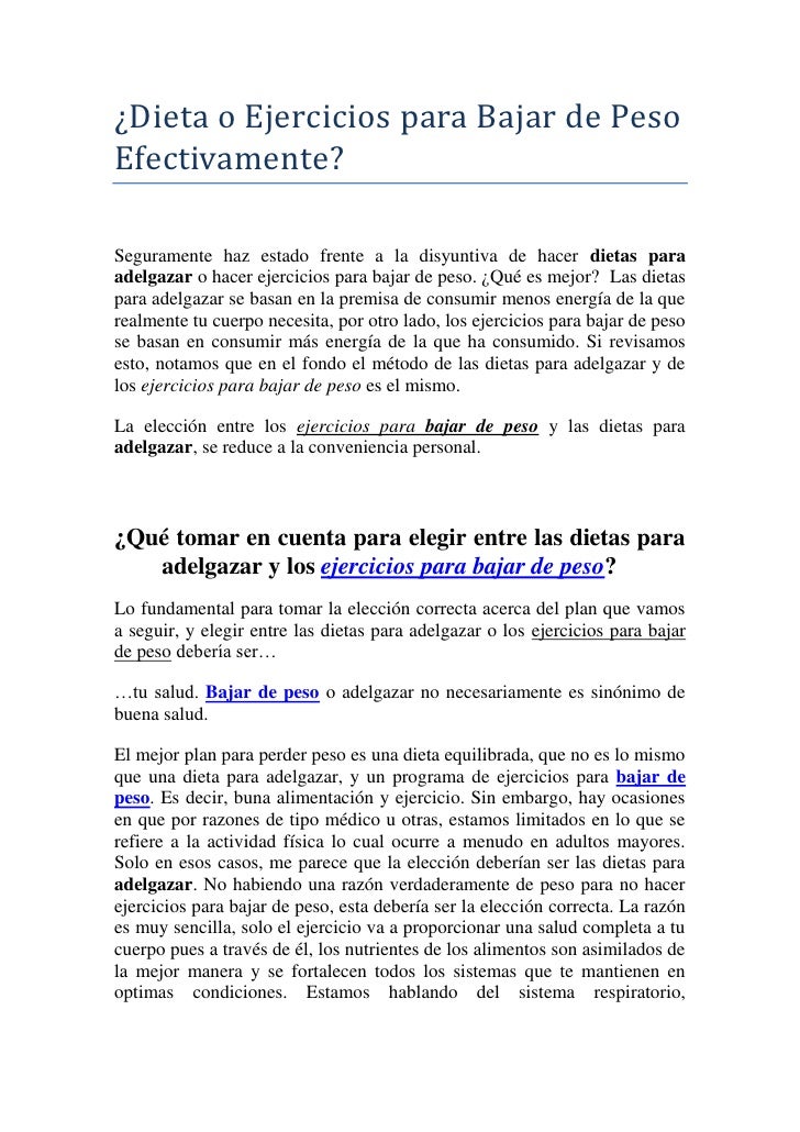 dieta para bajar de peso con ejercicio para hombres dieta para bajar de peso con ejercicio para hombres