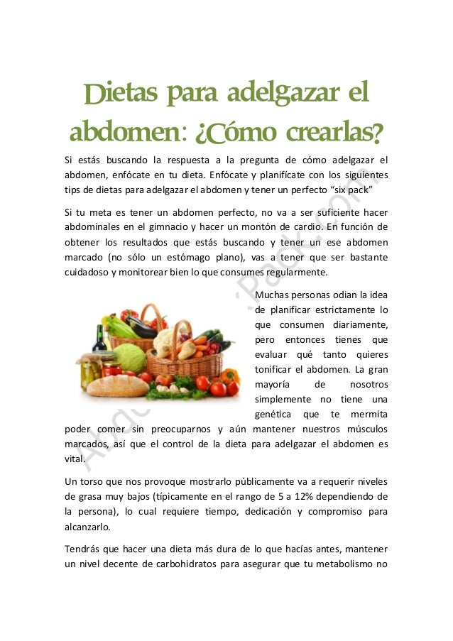Dieta Para Adelgazar Economica