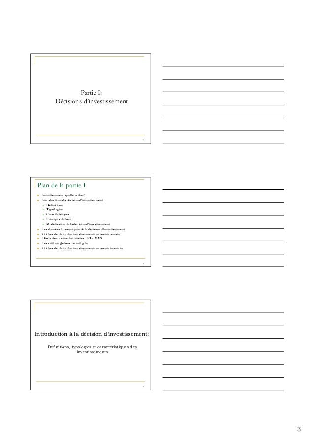 comment le taux d'interet agit sur la décision d'investir