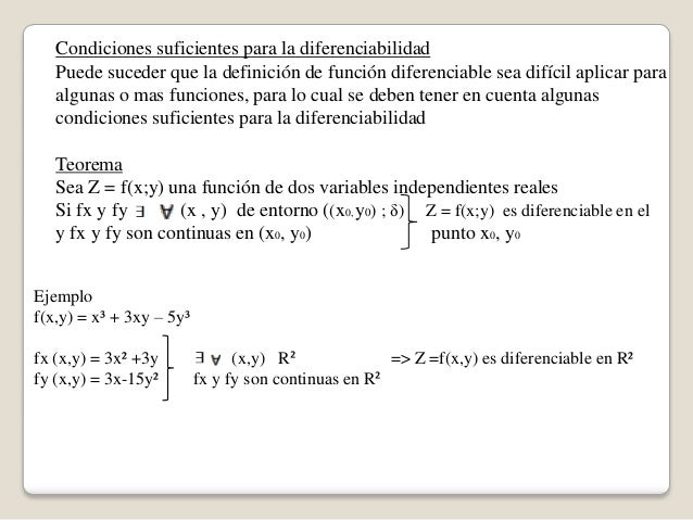 Como Saber Si Las Derivadas Parciales Son Continuas