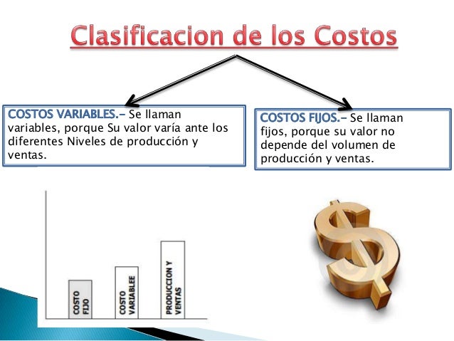 Clasificacion De Costos Fijos Y Variables Ejemplos Compartir Ejemplos