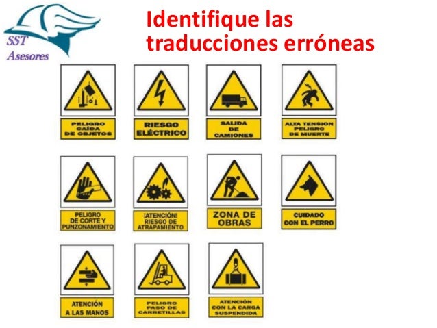 Diferencia entre
peligro y riesgo

Los peligros se
identifican.

Los riesgos se
evalúan

 