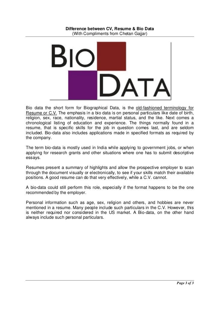 biodata simple format