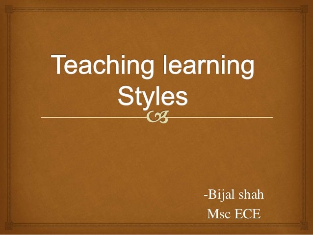 various learning styles essay various learning styles essay