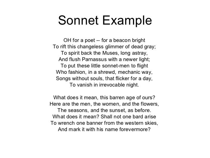 love sonnet examples