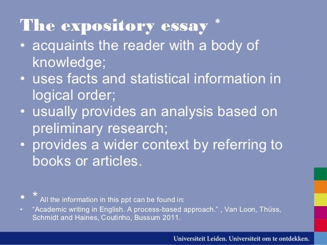Characteristics of Different Essays