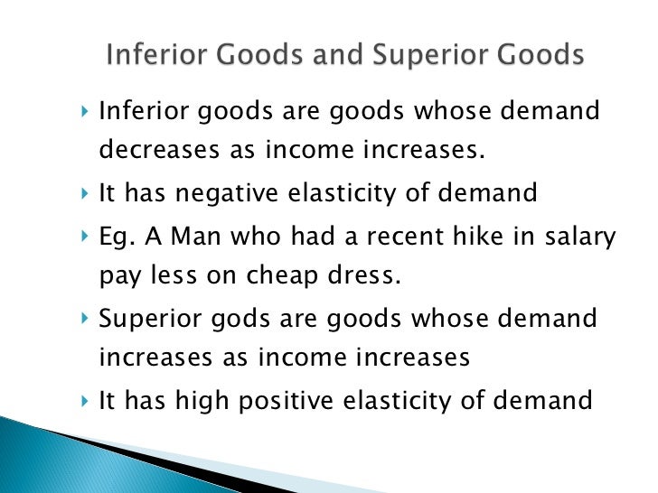Inferior Good in Economics: Definition & Examples - Video