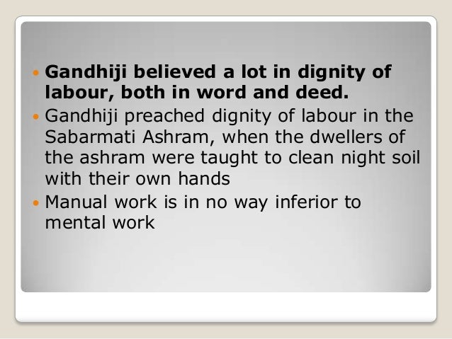 Short essay on dignity of labour