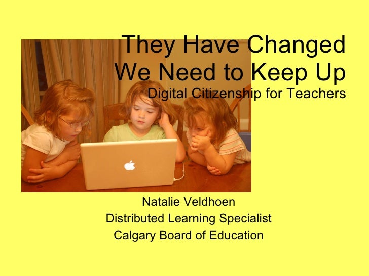 Digital citizenship for teachers