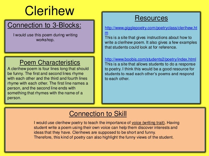 Poems To Write Essays On