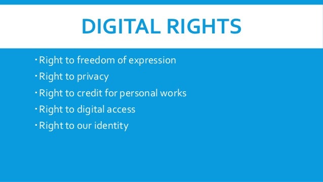 rights and responsibility digital rights and responsibilities