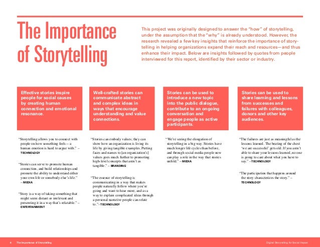 what is the impact of storytelling