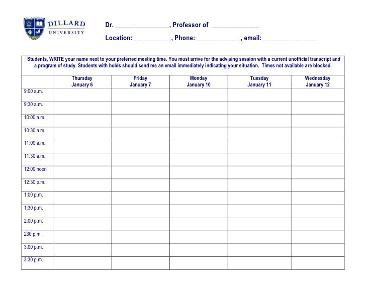 scheduling excel sheet
