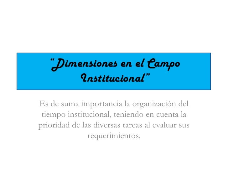 DIMENSION DE CAMPO dimension de campo: