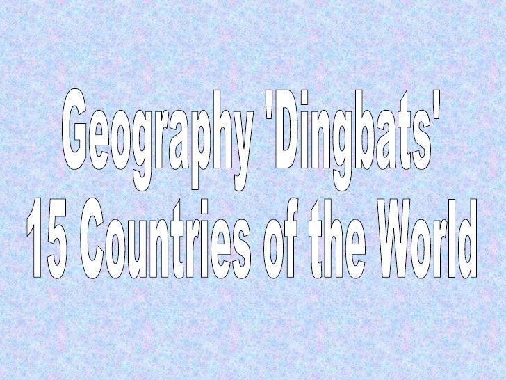 Dingbats (Countries)