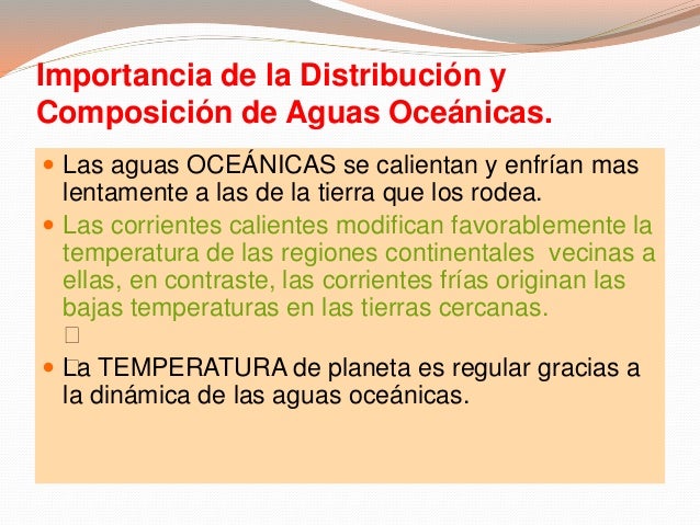 Dinámica de las aguas oceánicas
