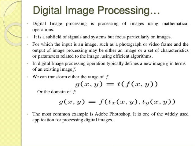 Thesis on digital image processing 2012