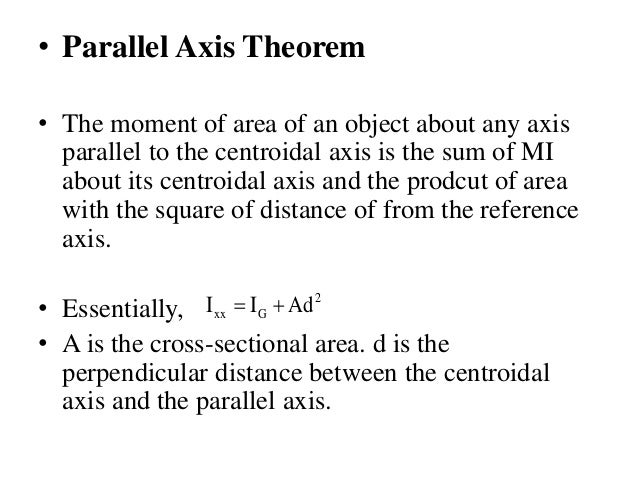 parallel and perpendicular axis theorem of moment of inertia pdf