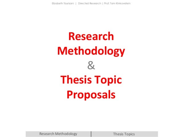 Related thesis topics