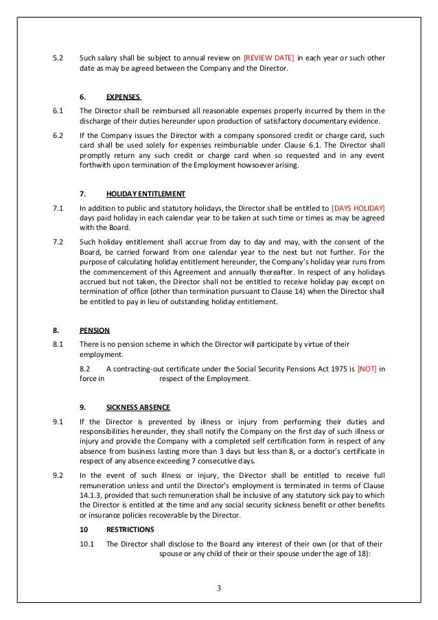 directors service agreement template directors service contract tcw directors service agreement template directors service contract tcw