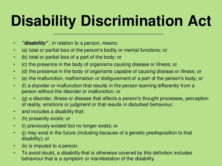 disability discrimination act 1992 Displayed here are links to compilations of the principal, the most current at the top of the list. disability discrimination act 1992 Displayed here are links to compilations of the principal, the most current at the top of the list.