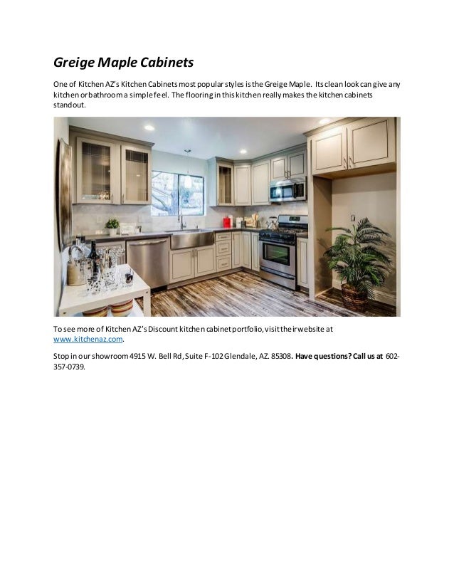 Discount Greige Maple Kitchen in Phoenix AZ