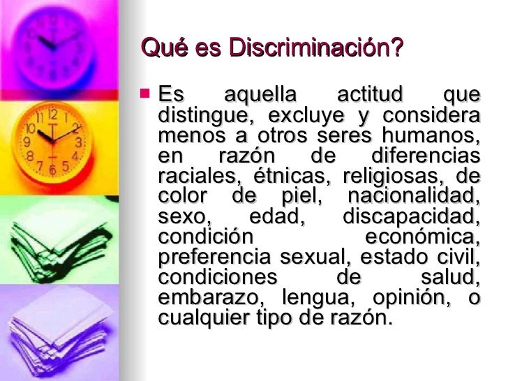 DiscriminacióN Principio No 6 Y 4 DiscriminacióN Principio No 6 Y 4