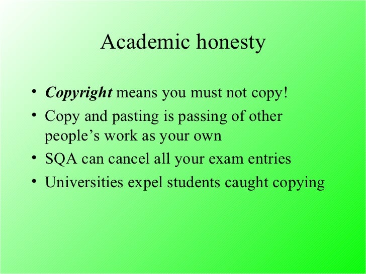 Academic Honesty Essay