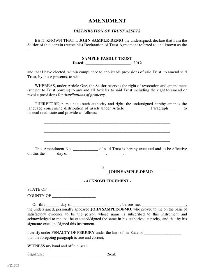 amendment contract example