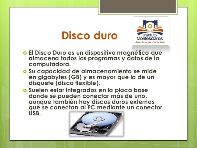 Dispositivos de almacenamiento y las necesidades que satisfacen