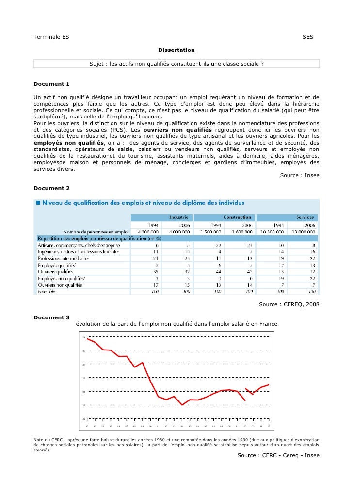 dissertation ses terminale travail et emploi dissertation ses terminale travail et emploi