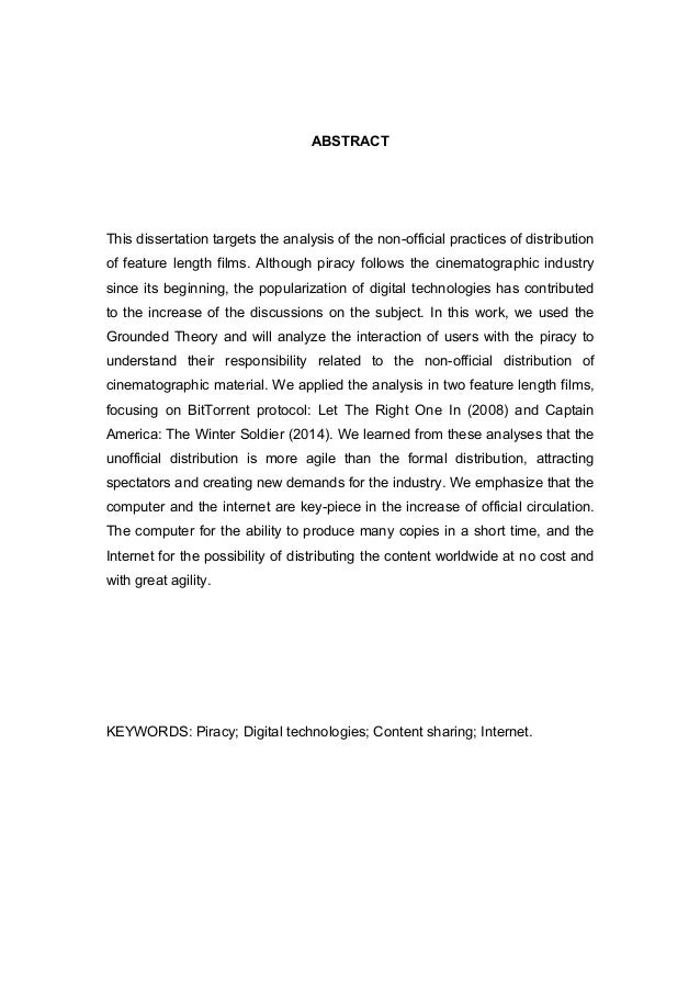 Dissertation Abstract Journal