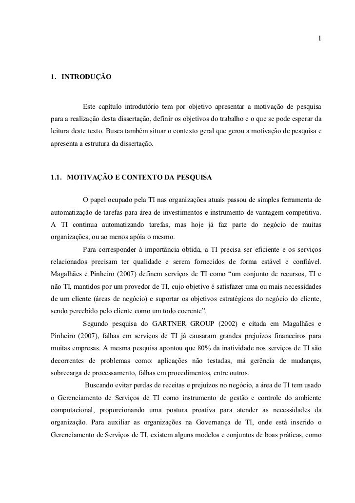 Monografia motivacao
