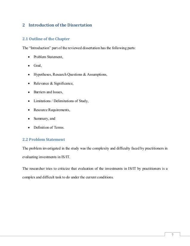 doctoral dissertation problem statement doctoral dissertation problem statement