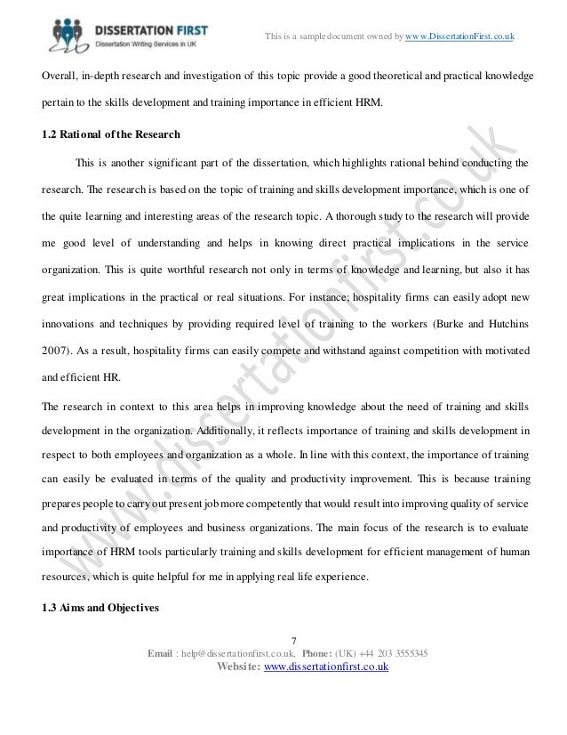 Theoretical Dissertation