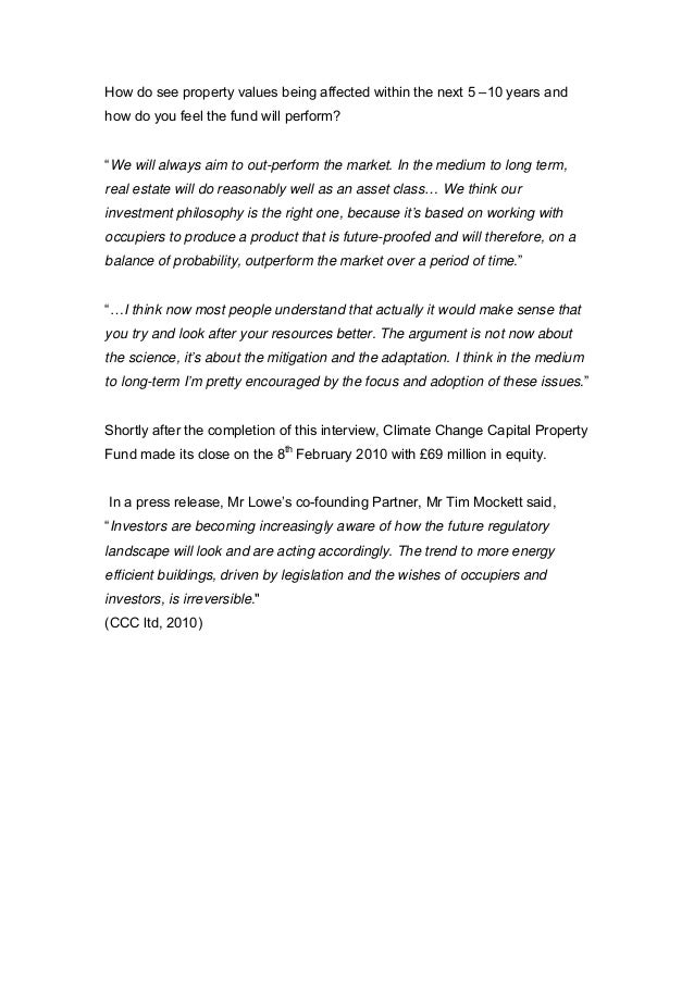 property investment thesis property investment thesis