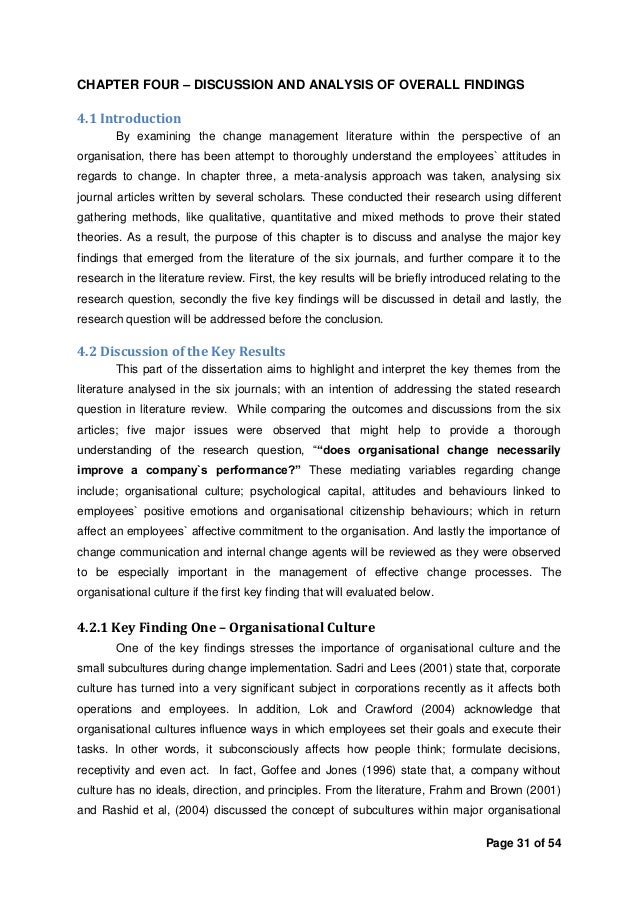 Change Management in Hospitals (Master s Dissertation) Doulat