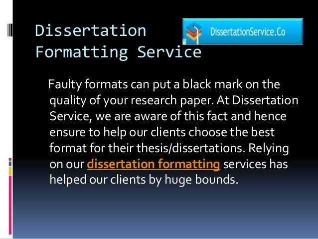 msc dissertation format uk